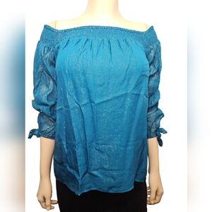 Lily Pulitzer Maryellen Top Valencia Teal NWT